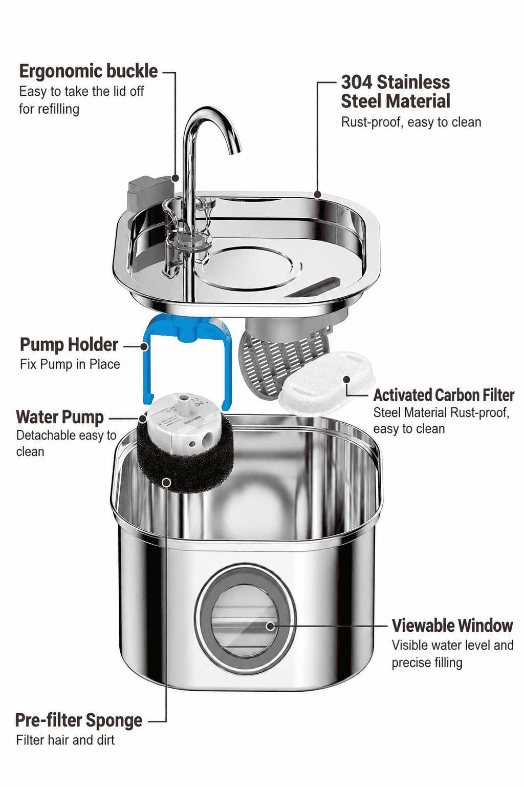 Pet Water Fountain